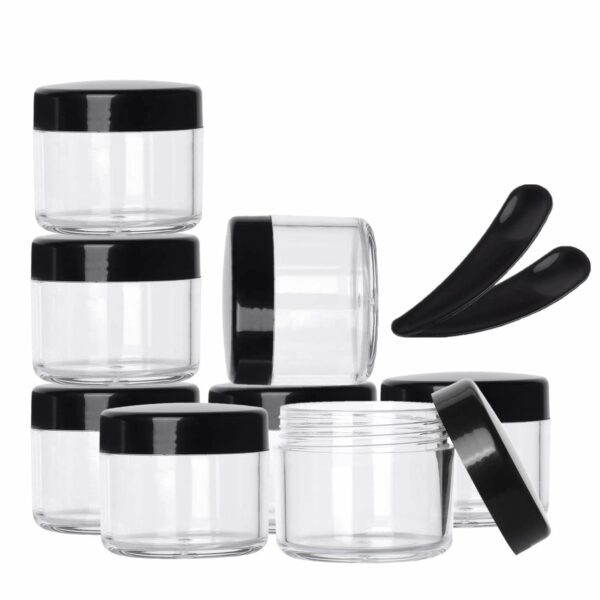 Plastic Cosmetic Jars with Lids