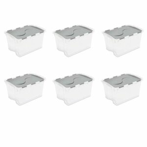 Plastic Hinged-Lid Storage Boxes